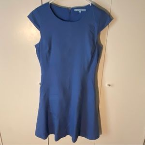 Antonio Melani Blue Cap Sleeve Sheath Dress Size 6